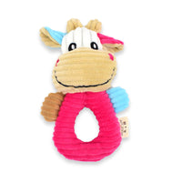 HKM-4046653 Plush Cartoon Puzzle Pet Toys: Rabbit, Bear, and Cow Soft Dolls