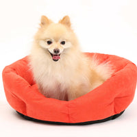 HKM-4047037 Cozy Pet Nest for Dogs in Red, Blue, Khaki – Soft Cloth, 50x15cm