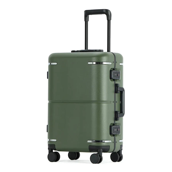HKM-404755 Aluminium Frame Carry-On Trolley Suitcase for Travel, 2025 New Design