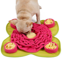 HKM-4047805 Dolemi Dog Sniffing Mat Toy for Training - Soft Polar Fleece, Grass Green, 48x48CM, 340g