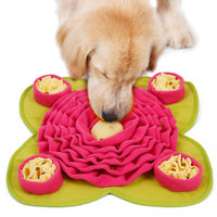 HKM-4047805 Dolemi Dog Sniffing Mat Toy for Training - Soft Polar Fleece, Grass Green, 48x48CM, 340g