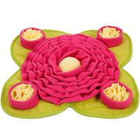HKM-4047805 Dolemi Dog Sniffing Mat Toy for Training - Soft Polar Fleece, Grass Green, 48x48CM, 340g