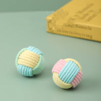 HKM-4050237 Handmade Cat Hair Ball Plush Toy for Interactive Play and Teeth Grinding, 5cm Size