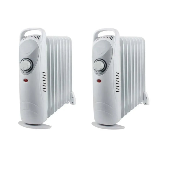HKM-405139 Portable Electric Oil-Filled Radiator Heater with Adjustable Thermostat and Safety Features for Home Use