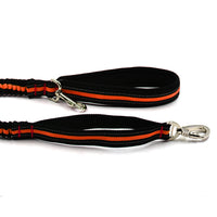 HKM-4052541 Reflective Orange Nylon Pet Traction Set with Adjustable Rope Length 125-210cm and Waist 78-110cm