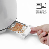 HKM-405267 Compact Automatic Bread Maker with LED Night Light for 2 Slice Toasting