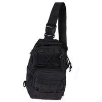 HKM-405395 Compact Tactical Sling Backpack with MOLLE System - Waterproof Oxford Fabric for Outdoor Activities