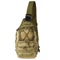 HKM-405395 Compact Tactical Sling Backpack with MOLLE System - Waterproof Oxford Fabric for Outdoor Activities