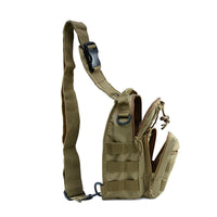 HKM-405395 Compact Tactical Sling Backpack with MOLLE System - Waterproof Oxford Fabric for Outdoor Activities
