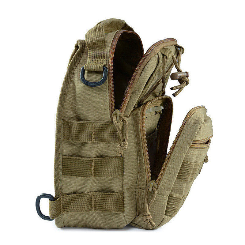 HKM-405395 Compact Tactical Sling Backpack with MOLLE System - Waterproof Oxford Fabric for Outdoor Activities