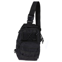 HKM-405395 Compact Tactical Sling Backpack with MOLLE System - Waterproof Oxford Fabric for Outdoor Activities