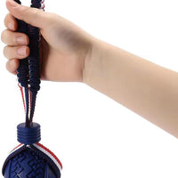 HKM-4054205 Durable Dog Ball Toy with Rope for Medium and Small Dogs - Non-Toxic and Ideal for Chewing and Tug-of-War