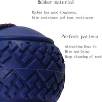 HKM-4054205 Durable Dog Ball Toy with Rope for Medium and Small Dogs - Non-Toxic and Ideal for Chewing and Tug-of-War