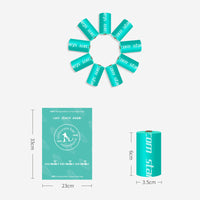 HKM-4054973 Fully Degradable Corn Starch PLA Portable Pet Trash Bags - Thick, Eco-Friendly Design