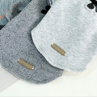 HKM-4055101 Cute Cotton Bow Tie T-Shirt for Dogs - Solid Color, Spring/Summer Wear, Various Sizes Available