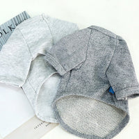 HKM-4055101 Cute Cotton Bow Tie T-Shirt for Dogs - Solid Color, Spring/Summer Wear, Various Sizes Available