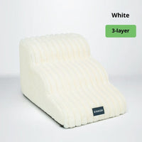 HKM-4055997 Removable and Washable Non-Slip Dog Ladder in White, Gray, and Khaki - Multi-Story Options Available