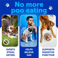 HKM-4058557 Dog Stool Eating Deterrent Chews with Probiotics and Enzymes for Healthy Gut Support