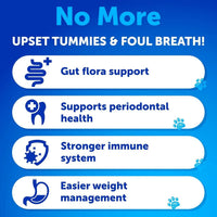 HKM-4058557 Dog Stool Eating Deterrent Chews with Probiotics and Enzymes for Healthy Gut Support