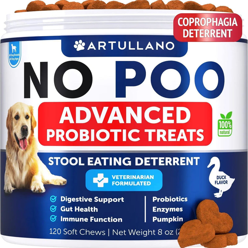 HKM-4058557 Dog Stool Eating Deterrent Chews with Probiotics and Enzymes for Healthy Gut Support