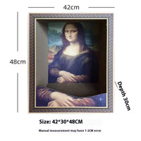 HKM-4058685 Mona Lisa Cat Nest & Scratch Board - Classic Cat Retreat for Play and Relaxation