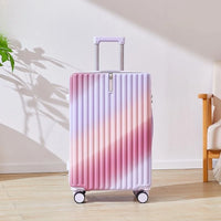 HKM-405907 Lightweight Waterproof ABS 4-Piece Suitcase Set with Soft Handle and Rotary Casters