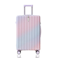 HKM-405907 Lightweight Waterproof ABS 4-Piece Suitcase Set with Soft Handle and Rotary Casters