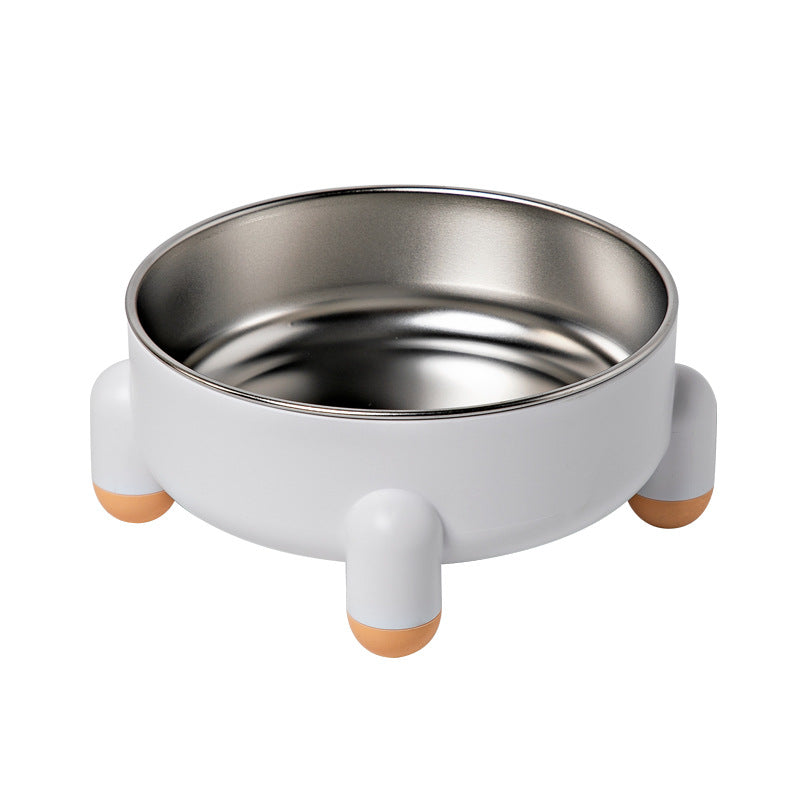 HKM-4059965 Stainless Steel Non-Slip Pet Bowl for Dogs and Cats with High Foot Design