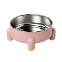 HKM-4059965 Stainless Steel Non-Slip Pet Bowl for Dogs and Cats with High Foot Design