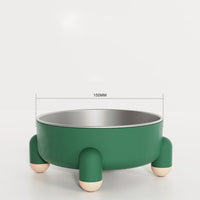 HKM-4059965 Stainless Steel Non-Slip Pet Bowl for Dogs and Cats with High Foot Design