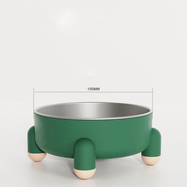 HKM-4059965 Stainless Steel Non-Slip Pet Bowl for Dogs and Cats with High Foot Design