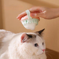 HKM-4060349 Silicone Massage Bath Brush for Cats and Dogs - Wet and Dry Pet Cleaning Tool