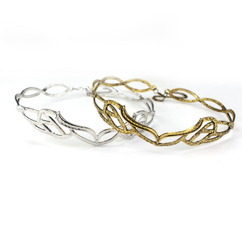 HKM-406099 Hobbit-Themed Alloy Accessories - 17CM + 5CM, Silver and Gold Options