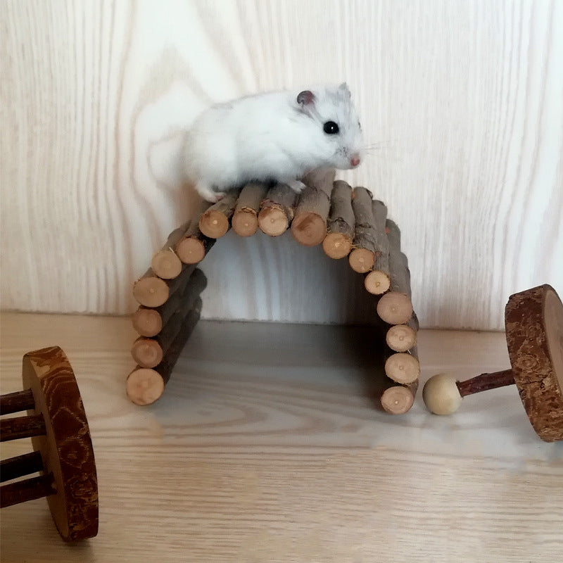 HKM-4063293 Hamster Escape Tunnel Made of Dried Apple Wood - Customizable Sizes Available