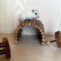HKM-4063293 Hamster Escape Tunnel Made of Dried Apple Wood - Customizable Sizes Available