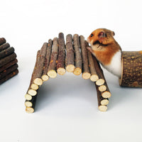 HKM-4063293 Hamster Escape Tunnel Made of Dried Apple Wood - Customizable Sizes Available