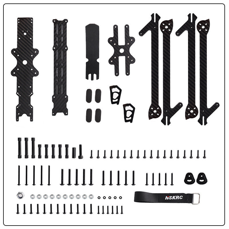 HKM-406355 10-inch Carbon Fiber Machine Frame XL10 V6 for Infants with 3D Printing Parts