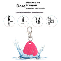 HKM-4063933 Silicone Triangle Pendant Light for Pets - Colorful Seasonal Ornament for All Occasions