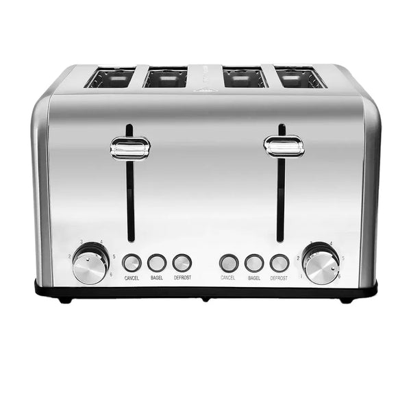 HKM-406419 Automatic Stainless Steel 4-Slice Electric Toaster with Modern Design