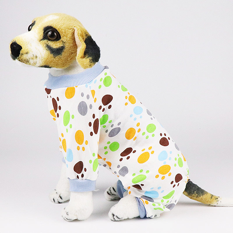 HKM-4065085 Cotton Dog Pajamas in Various Fun Designs for Four-Legged Comfort
