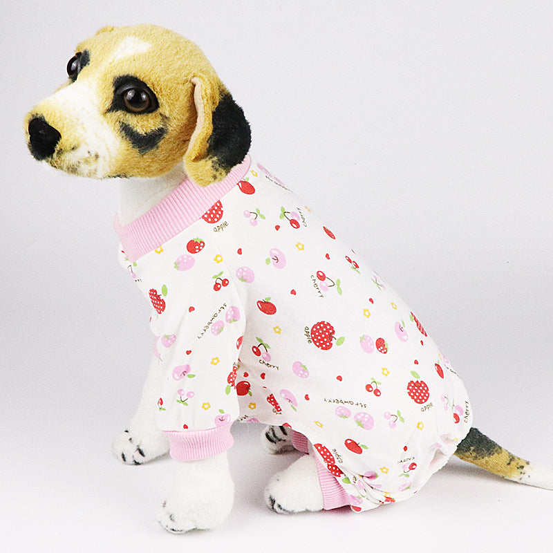 HKM-4065085 Cotton Dog Pajamas in Various Fun Designs for Four-Legged Comfort