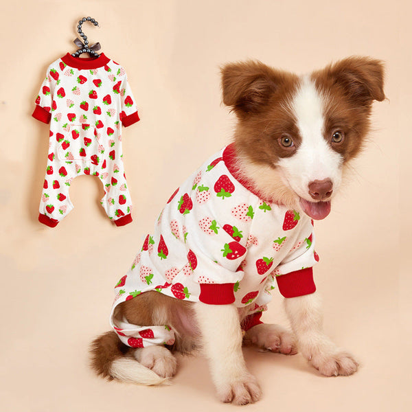 HKM-4065085 Cotton Dog Pajamas in Various Fun Designs for Four-Legged Comfort