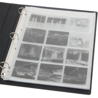 HKM-406547 Archival 3-Ring Binder Storage Album for Print Film Negative Sleeves, Acid-Free, Waterproof, 100-Sheet Capacity