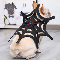 HKM-4065853 Black Felt Spider Web Pet Costume for Cats and Dogs - Sizes S, M, L