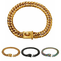HKM-4066237 Stainless Steel Adjustable Pet Dog Collar in Various Sizes and Colors