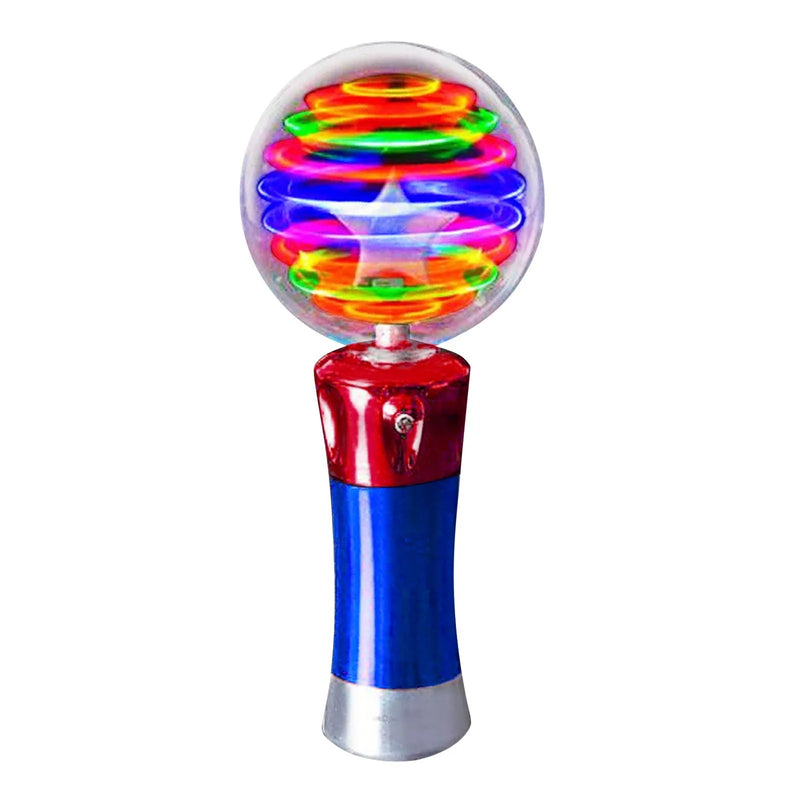 HKM-406675 Light Up Magic Spinning Wand with Colorful LED for Kids - Fun Toy Stick for All Ages