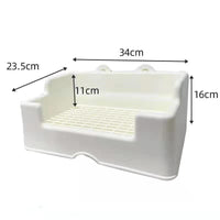HKM-4067901 Extra Large Anti-Overturn Bunny and Guinea Pig Toilet Tray with Special Film Options - Sanheyu Medium and Large Models