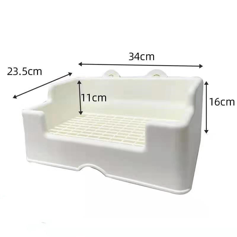 HKM-4067901 Extra Large Anti-Overturn Bunny and Guinea Pig Toilet Tray with Special Film Options - Sanheyu Medium and Large Models