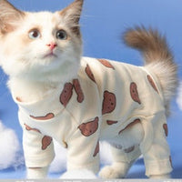 HKM-4068413 Casual Cat Clothing for British Shorthair - Anti-Hair Shed Four-Legged Outfit in Various Colors