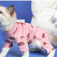 HKM-4068413 Casual Cat Clothing for British Shorthair - Anti-Hair Shed Four-Legged Outfit in Various Colors